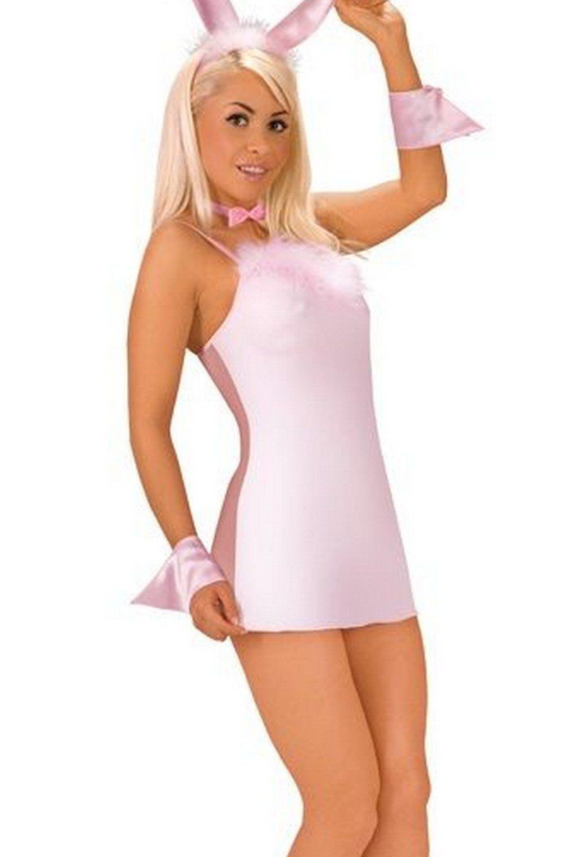 Розовый эротический костюм зайчика PLAY BOY BUNNY, купить, секс шоп, в Клин...